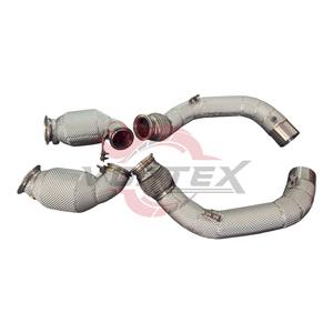 Tubo de Escape de Alto Flujo Vortex de Acero Inoxidable 304 para BMW X5M F95 X6M F96 S63 4.4T V8 2020–2024 con Protector Térmico Sin Advertencia de Luz de Emergencia (CEL) - Product Image 3