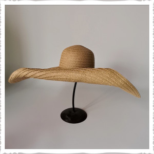 Q411 여성용 대형 플로피 밀짚 햇 여름 와이드 브림 비치 모자 - Product Image 2