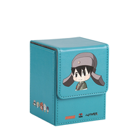 Protecteur de carte de jeu de société en cuir d'impression Tcg personnalisé Benne basculante PU Deck Box
