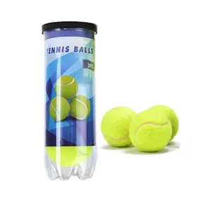 High quality premium competition tennis ball oem branded jar press pro bola de palla da tenis ball with pressure plastic can