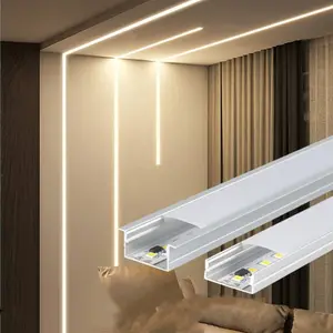 Lampu linear led 2835 lampu strip keras led aluminium lampu strip led tahan air 110v 220v