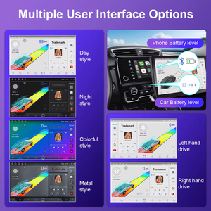 Autoradio Slim universale 9 10 pollici <span class=keywords><strong>Android</strong></span> 12 2K <span class=keywords><strong>Car</strong></span> Stereo Multimedia 5G WIFI Auto WIFI RDS FM IPS lettore di navigazione GPS - Product Image 5