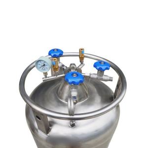 ภาชนะ YDZ-300แช่แข็งไนโตรเจนแรงดันสูงสำหรับเก็บ300L LN2แรงดันสูงด้วยตนเองสำหรับการจัดเก็บตัวอย่างชีวภาพ - Product Image 4