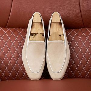 Mocassins carrés faits à la main pour hommes, à lacets, décontractés et habillés, antidérapants, respirants, légers, en cuir Valentina - Product Image 4