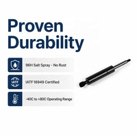 Vérin à gaz cylindrique industriel en acier de 50 lb pour lit relevable, armoire, couvercle de meuble, support de compression et amortisseur