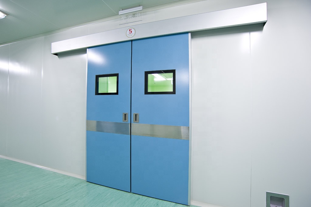 ICU Stainless Steel Hospital Door Aluminium Alloy Operation Theatre Door 1.0mm