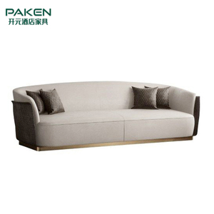 Paken personnalisé blanc européen <span class=keywords><strong>moderne</strong></span> <span class=keywords><strong>causeuse</strong></span> canapé pour le salon d'hôtel - Product Image 4