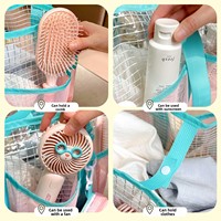 Sac de plage et de natation en nylon à mailles, grande capacité, pour voyage, gym, articles de toilette, maillot de bain, pochette de rangement pour le bain