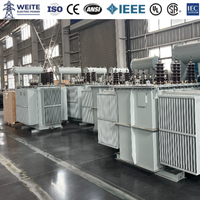 Transformateur électrique triphasé immergé dans l'huile de haute qualité 11 kV 100 kVA 200 kVA 300 kVA 400 kVA sur mesure pour usage industriel et commercial