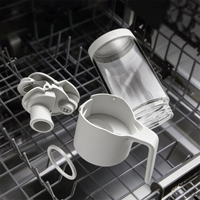 Bouteille en verre 2-en-1 de 550 ml avec poignée, distributeur et pulvérisateur d'huile d'olive, anti-goutte, pour cuisine et friteuse à air chaud