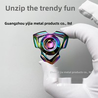 Fidget Spinner EDC anti-stress, jouet de décompression, très populaire, haute qualité, sensation tactile satisfaisante, coloré, plaqué et poli