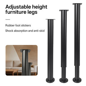 Pieds <span class=keywords><strong>de</strong></span> meubles télescopiques cylindriques robustes - Pieds <span class=keywords><strong>de</strong></span> support réglables pour projets <span class=keywords><strong>de</strong></span> bricolage/bancs <span class=keywords><strong>de</strong></span> travail/<span class=keywords><strong>table</strong></span> à manger/<span class=keywords><strong>table</strong></span> basse - Product Image 1