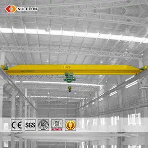 5 Ton 10 Ton 20 Ton 18m Length With Electric Hoist Lifting Single Girder Beam Eot Bridge Overhead Cranes