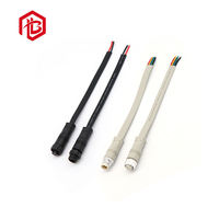 Connecteur étanche IP67 à fiche plate M12 5A en cuivre FPC RF UHF pour système d'énergie solaire PCB 3P