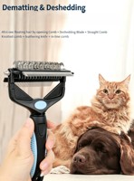 Sisir hewan peliharaan Sloppup, sisir kucing, sikat penghilang bulu kusut anjing, sisir bulu kucing, perlengkapan hewan peliharaan, sisir bulu bawah