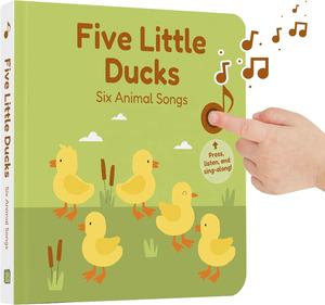 Five Little Ducks Nursery Rhymes Book pour <span class=keywords><strong>les</strong></span> tout-petits Livre musical avec bouton son et 6 chansons - Product Image 1