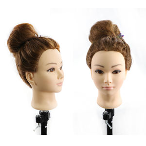 Cabeza <span class=keywords><strong>de</strong></span> Maniquí <span class=keywords><strong>de</strong></span> Cabello Humano Rubio Claro para Prácticas <span class=keywords><strong>de</strong></span> Peluquería, Cabeza <span class=keywords><strong>de</strong></span> Maniquí para Entrenamiento <span class=keywords><strong>de</strong></span> Estilistas - Product Image 3