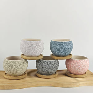 Juego <span class=keywords><strong>de</strong></span> Macetas <span class=keywords><strong>de</strong></span> Cerámica Modernas y Ecológicas para Suculentas, para Uso en Interiores y Exteriores, para <span class=keywords><strong>Cactus</strong></span> Pequeños o Mini - Product Image 2