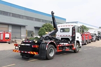Camion benne basculante Shacman L3000 4x2 manuel avec bras de levage hydraulique pour la collecte des déchets
