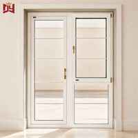 Fenêtre à battant moderne en PVC anti-effraction avec fonction d'ouverture, système de verrouillage multipoints, coupe-vent pour chambre et cuisine