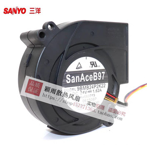 พัดลมระบายความร้อนแบบกังหัน Sanyo Denki รุ่น 9BMB24P2K22 24V 1.62A สำหรับใช้งานในอุตสาหกรรม - Product Image 1