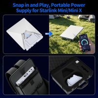 Batterie externe portable pour l'extérieur et le camping 27 500 mAh / 99 Wh compatible avec Starlink Mini