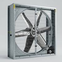 Système de ventilation de serre agricole avec coussin de refroidissement par évaporation et ventilateur DC pour la circulation de l'air et le refroidissement des exploitations agricoles, en matériau PE