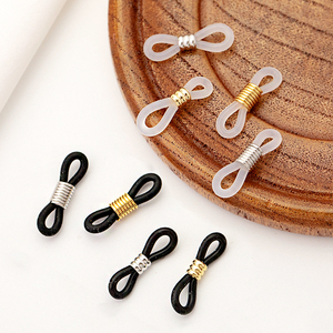 Регулируемые силиконовые цепные концы Нескользящие резиновые петли для держателя очков ремень для изготовления DIY - Product Image 2