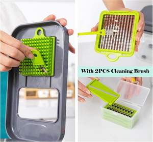 Ensemble de 22 pièces de coupe-légumes de cuisine domestique avec poignée, hachoir à légumes multifonctionnel - Product Image 5