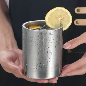 Verre à shot cylindrique en acier inoxydable à double paroi incassable de 10 oz, style moderne, idéal pour les cadeaux (vente en gros) - Product Image 3