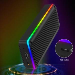 Tip-c M.2 harici muhafaza SSD sabit Disk kutu alüminyum kasa USB 3.2 Pc bilgisayar 20Gbps RGB kutusu kasa - Product Image 4