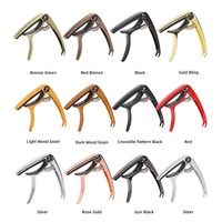 Capo en alliage de zinc pour guitare, accessoire de réglage des cordes en métal, pièces de guitare pour guitare acoustique/électrique