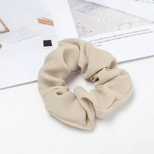 MIO 11cm Big Hair Band Para As Mulheres Moda Elegante Cor Sólida Elastic Hair Titular Stripe Orange Hair Scrunchies