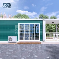 Maison mobile de luxe de 20 pieds, en kit, 2-3 chambres, préfabriquée en bois, bureau modulaire, hôtel, cabane, mini-maison préfabriquée, villa