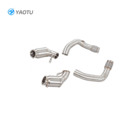 Knalpot Sport YT Race untuk BMW M5/M6 4.4T 100/200/300 Cell Catalyst Downpipe Exhaust System