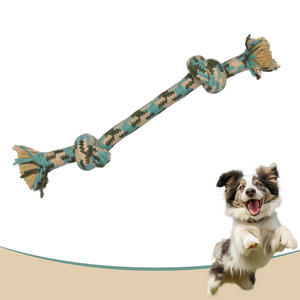 La nostra fabbrica all'ingrosso giocattoli della corda del cotone dell'animale domestico, compresi quelli per la durevolezza di addestramento, i denti di pulizia ed i cani da masticare - Product Image 1