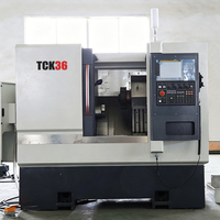 Tour CNC à banc incliné TCK36, centre de tournage automatique haute précision à broche unique composite