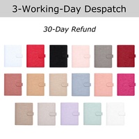 Yihe Meilleure Vente 9 Couleurs Prêt A5 Epi Cuir 6 Anneaux Budget Binder Planner avec Insert Personnel Hebdomadaire/Quotidien Disponible