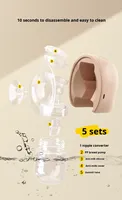 Dorabela Tire-lait électrique mains libres entièrement automatique portable sans PVC, modèle à débit variable pour biberon de bébé