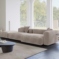 Elegantes Luxus-Wohnzimmer-Sofa, Heimsofa-Set aus CORD-VELOUR, Modulares Sofa