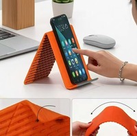 Support de téléphone en gel de silicone pour tablette et ordinateur portable - Support de bureau flexible, pliable et transformable pour personne paresseuse - Accessoire de voyage