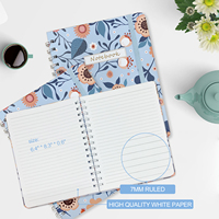 Bloc-notes imprimé en spirale, vente en gros, carnet personnalisé, couverture rigide, journal intime, carnet imprimé avec poche