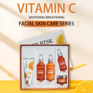 Set per la cura della pelle con etichetta privata Anti-invecchiamento organico sbiancante Set per la cura della pelle vitamina C