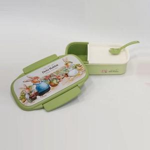 Lonchera de Plástico para Llevar Comida, con Cuchara y Cubiertos, 2 Compartimentos, Gran Capacidad, Material de Grado Alimenticio - Product Image 2