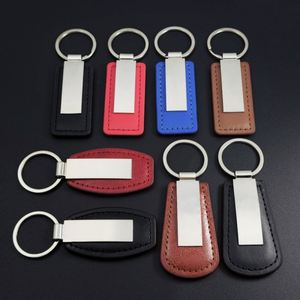 Porte-clés rectangulaire en cuir PU durable, design minimaliste, cadeau d'anniversaire unique pour homme, petit ami, mari et grand-père - Product Image 2