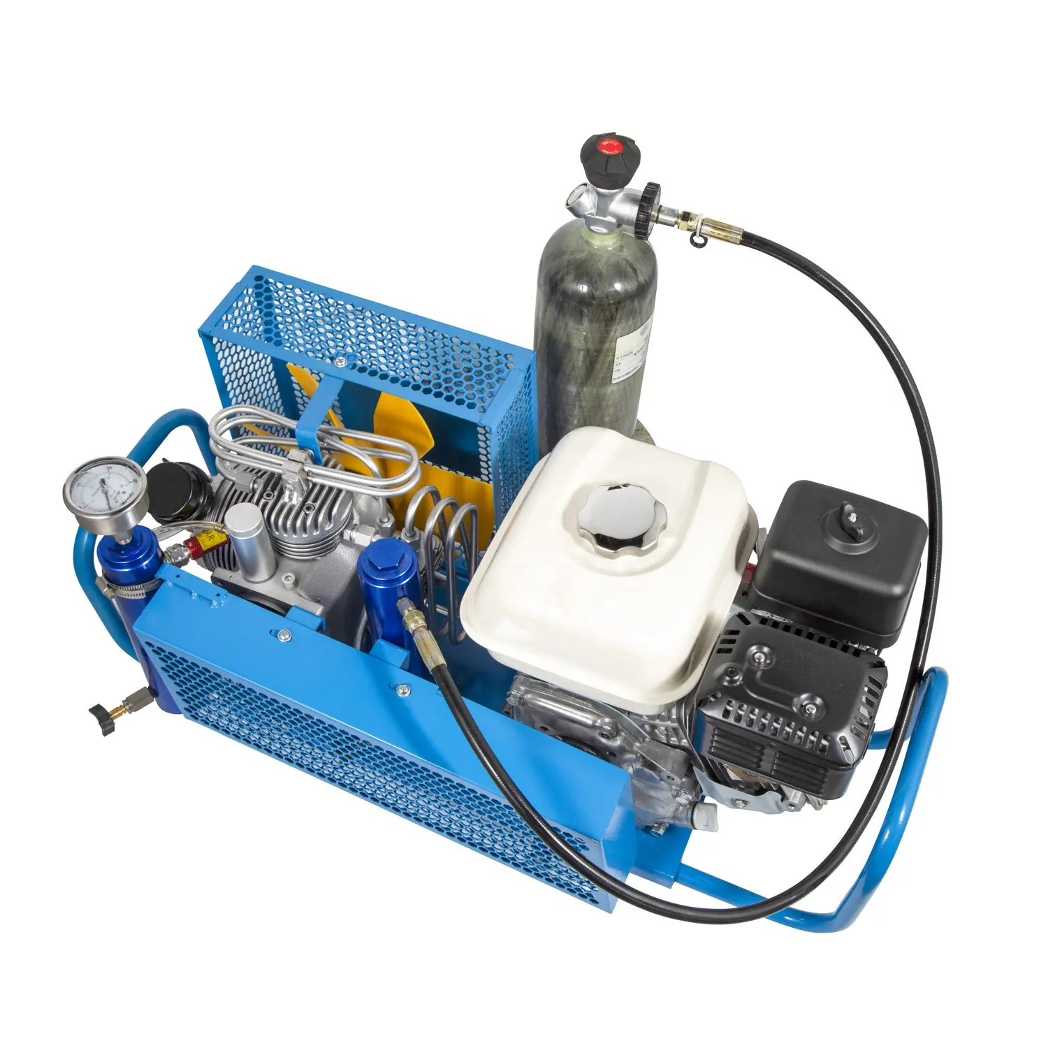 4500psi 300bar Gas Power High Pressure Air Compressor 3.5cfm for Scuba Diving Filling PCP Paintball