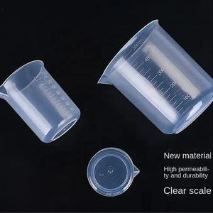 100 मिलीलीटर पारदर्शी मोटी गुणवत्ता उच्च पारदर्शिता स्नातक की मात्रा मापने वाले कप पॉलीप्रोपाइलीन प्लास्टिक बेकर तरल उपाय - Product Image 1