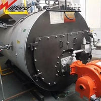 Chaudière industrielle à tubes de fumée, à gaz et mazout, basse pression, horizontale, automatique, en acier au carbone, avec PLC et écran tactile, 0,5-4 t/h, Nouvelle, conforme ASME WILFORD