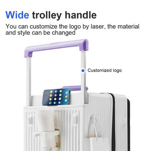 Pabrik grosir sesuai kasus troli perjalanan tas perjalanan pegangan lebar kapasitas besar dapat diperluas koper keras - Product Image 5