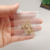 Bolsa transparente de lujo con cierre de cremallera Embalaje con logotipos Tamaño 6*6cm Mini bolsa de plástico Jelwey con cremallera